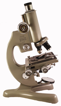 A close-up of a microscope
Description automatically generated