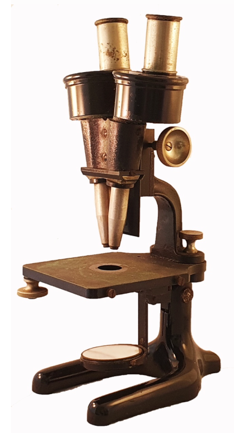 A close-up of a microscope
Description automatically generated