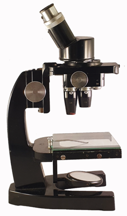 A close-up of a microscope
Description automatically generated