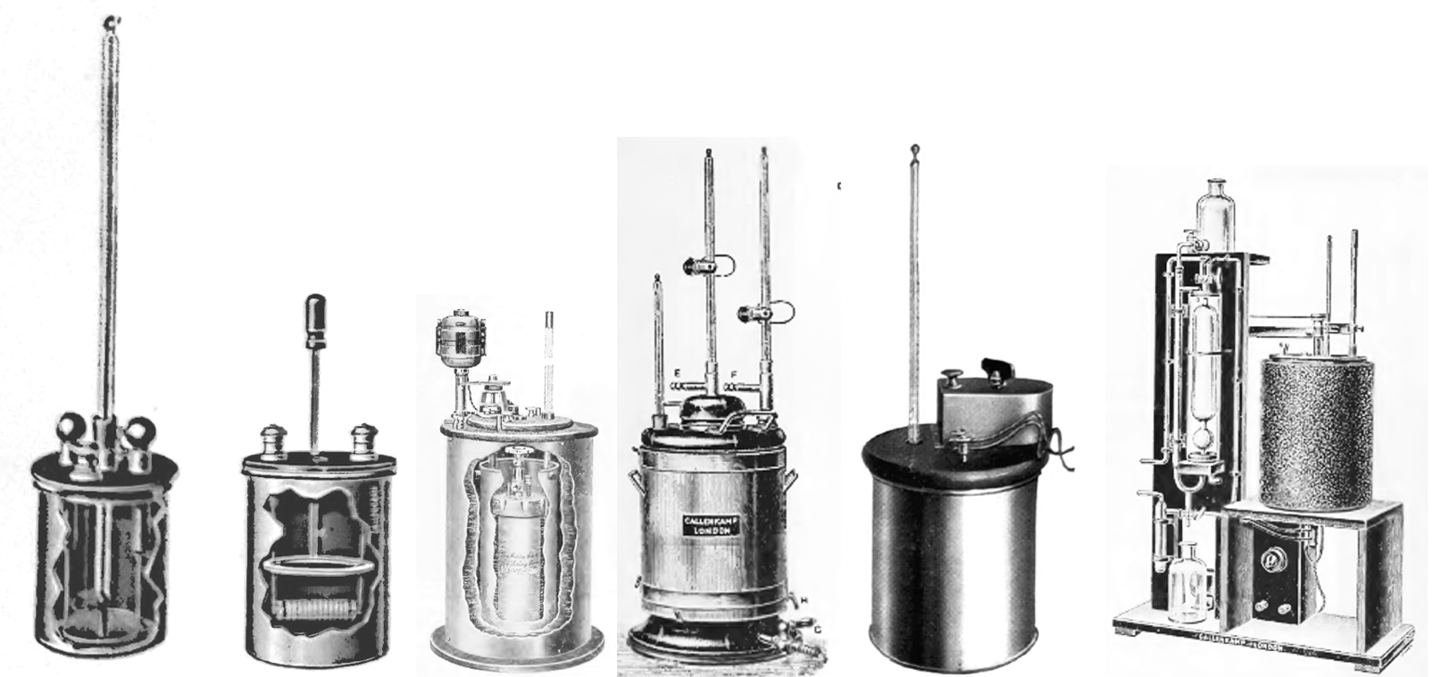 Heat Loss Instrument Several different types of machinesDescription automatically generated