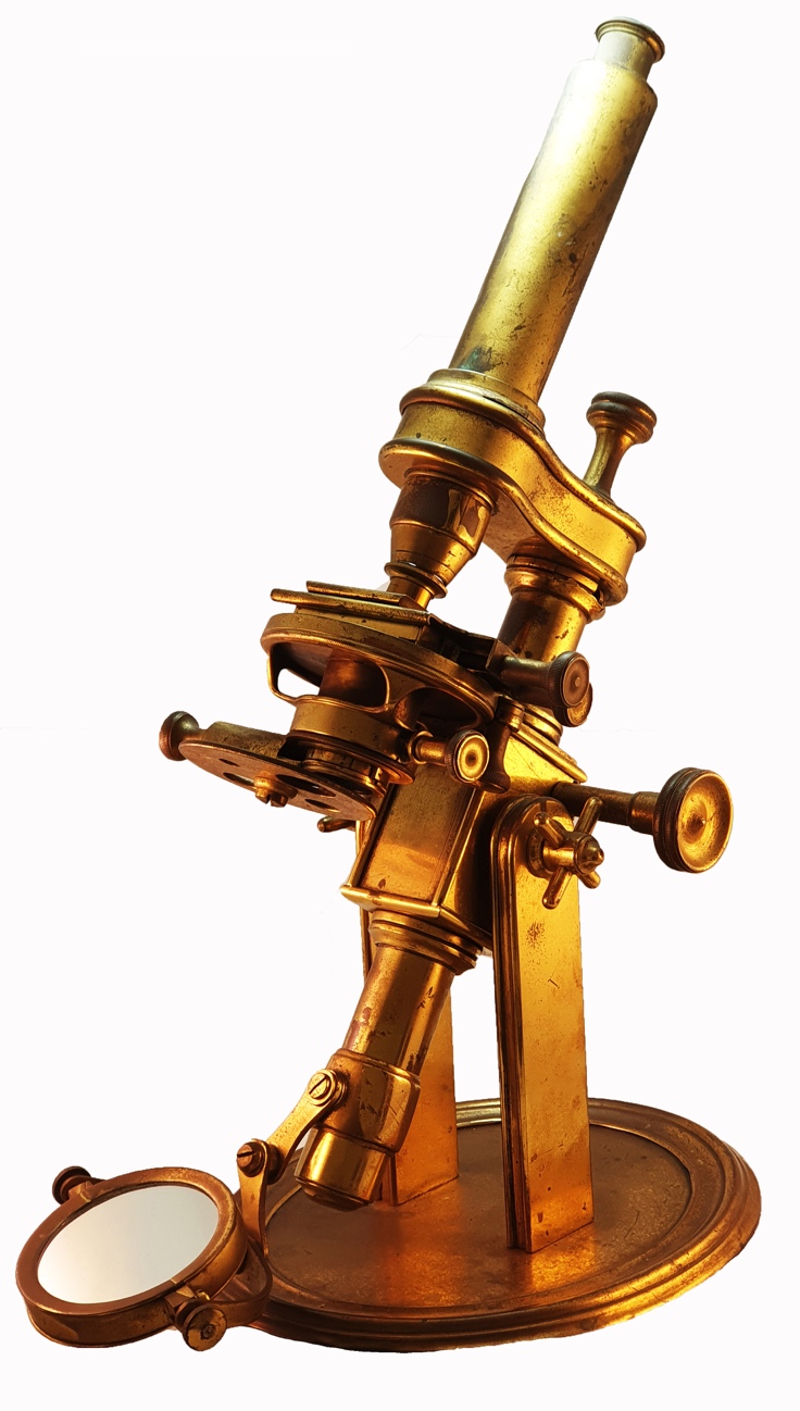 Microscope 171 (Unassigned maker; reproduction of Victorian bar-limb ...