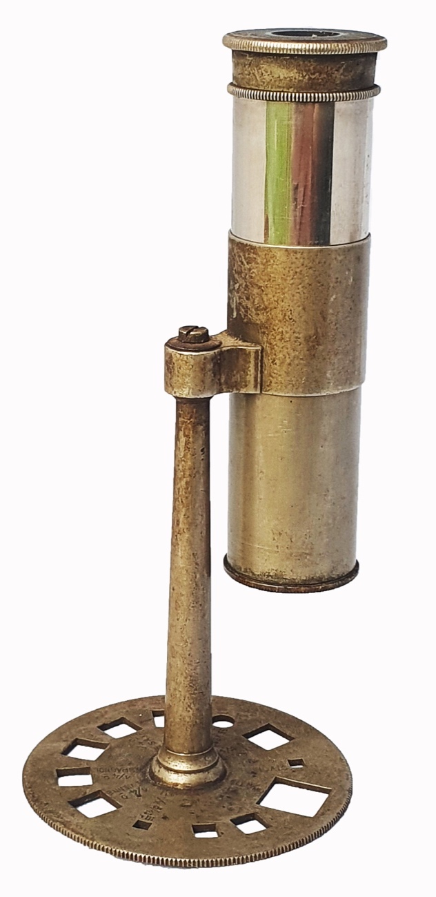 Figure 1. Compound linen proving microscope as engraved in the 1929 E ...