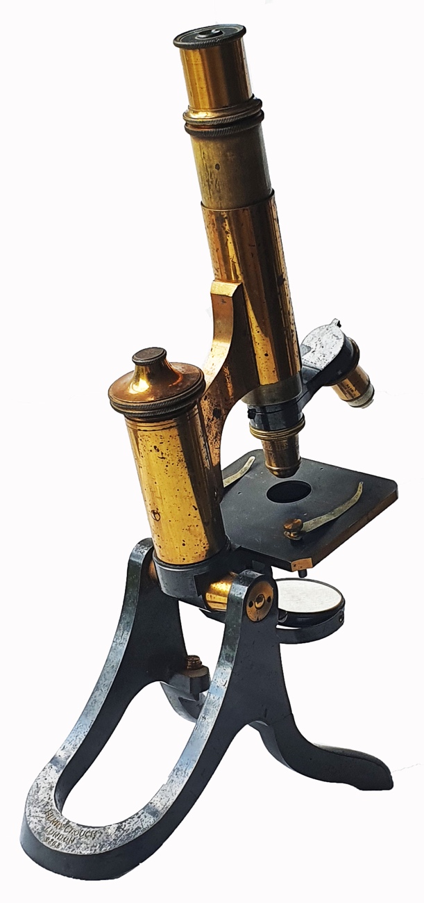 Microscope 516 (Henry Crouch; portable histological microscope, c. 1900)