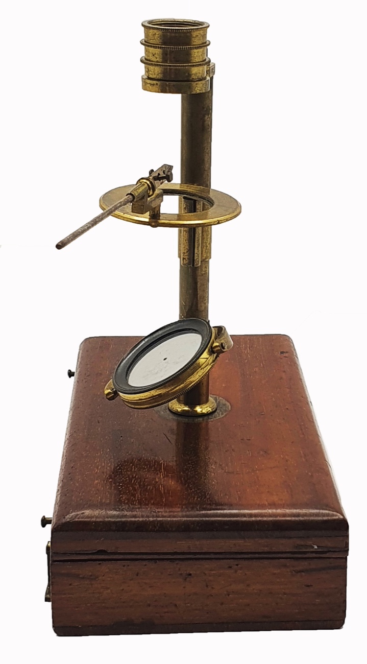 Microscope Without Stage A close-up of a deviceDescription automatically generated