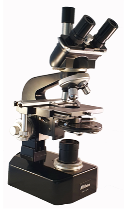 A close-up of a microscope
Description automatically generated