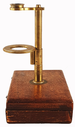 A metal object with a round object on it
Description automatically generated