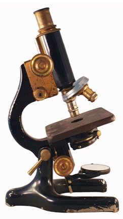 A close up of a microscope
Description automatically generated