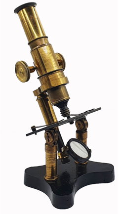 A close up of a microscope
Description automatically generated