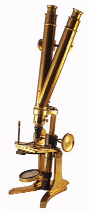 A close-up of a microscope
Description automatically generated