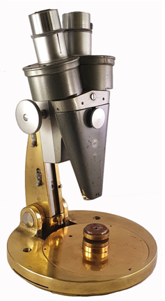 A close-up of a microscope
Description automatically generated